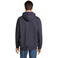 Sudadera con capucha y cremallera reciclada unisex Carter. Color azul profundo.