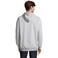 Sudadera con capucha y cremallera reciclada unisex Carter. Color gris mezcla.