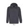 Sudadera con capucha y cremallera reciclada unisex Carter. Color gris antracitamezcla.