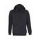 Sudadera con capucha y cremallera reciclada unisex Carter. Color negro.