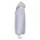Sudadera con capucha y cremallera reciclada unisex Carter. Color gris mezcla.