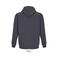 Sudadera con capucha y cremallera reciclada unisex Carter. Color gris antracitamezcla.