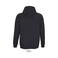 Sudadera con capucha y cremallera reciclada unisex Carter. Color negro.