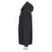 Sudadera con capucha y cremallera reciclada unisex Carter. Color negro.