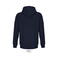Sudadera con capucha y cremallera reciclada unisex Carter. Color azul profundo.