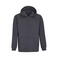 Sudadera con capucha y cremallera reciclada unisex Carter. Color gris antracitamezcla.