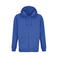 Sudadera con capucha y cremallera reciclada unisex Carter. Color azul royal.