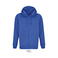 Sudadera con capucha y cremallera reciclada unisex Carter. Color azul royal.