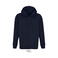 Sudadera con capucha y cremallera reciclada unisex Carter. Color azul profundo.