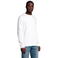 Sudadera sostenible unisex Comet. Color blanco.