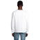 Sudadera sostenible unisex Comet. Color blanco.