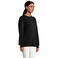Sudadera sostenible unisex Comet. Color negro.