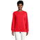 Sudadera sostenible unisex Comet. Color rojo.