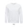 Sudadera sostenible unisex Comet. Color blanco.