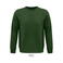 Sudadera sostenible unisex Comet. Color verde botella.