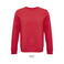 Sudadera sostenible unisex Comet. Color rojo.