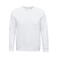 Sudadera sostenible unisex Comet. Color blanco.