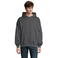 Sudadera oversize con capucha unisex Connor. Color gris ratón.