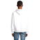 Sudadera oversize con capucha unisex Connor. Color blanco.