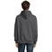 Sudadera oversize con capucha unisex Connor. Color gris ratón.