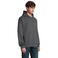 Sudadera oversize con capucha unisex Connor. Color gris ratón.