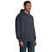 Sudadera oversize con capucha unisex Connor. Color azul profundo.
