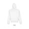 Sudadera oversize con capucha unisex Connor. Color blanco.