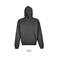 Sudadera oversize con capucha unisex Connor. Color gris ratón.