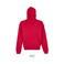 Sudadera oversize con capucha unisex Connor. Color rojo vivo.