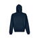 Sudadera oversize con capucha unisex Connor. Color azul profundo.