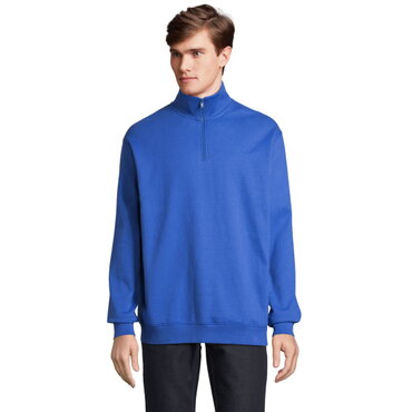 Sudadera media cremallera reciclada unisex Conrad