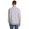 Sudadera media cremallera reciclada unisex Conrad. Color gris mezcla.