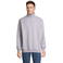 Sudadera media cremallera reciclada unisex Conrad. Color gris mezcla.