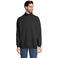 Sudadera media cremallera reciclada unisex Conrad. Color negro.