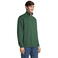 Sudadera media cremallera reciclada unisex Conrad. Color verde botella.