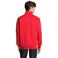 Sudadera media cremallera reciclada unisex Conrad. Color rojo vivo.