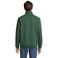 Sudadera media cremallera reciclada unisex Conrad. Color verde botella.