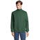 Sudadera media cremallera reciclada unisex Conrad. Color verde botella.