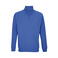 Sudadera media cremallera reciclada unisex Conrad. Color azul royal.