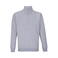 Sudadera media cremallera reciclada unisex Conrad. Color gris mezcla.