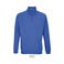 Sudadera media cremallera reciclada unisex Conrad. Color azul royal.