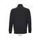 Sudadera media cremallera reciclada unisex Conrad. Color negro.