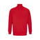 Sudadera media cremallera reciclada unisex Conrad. Color rojo vivo.