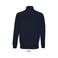Sudadera media cremallera reciclada unisex Conrad. Color azul profundo.