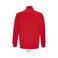 Sudadera media cremallera reciclada unisex Conrad. Color rojo vivo.