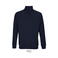 Sudadera media cremallera reciclada unisex Conrad. Color azul profundo.