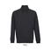 Sudadera media cremallera reciclada unisex Conrad. Color negro.
