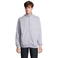 Sudadera con cremallera reciclada unisex Cooper. Color gris mezcla.