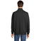 Sudadera con cremallera reciclada unisex Cooper. Color negro.