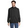 Sudadera con cremallera reciclada unisex Cooper. Color negro.